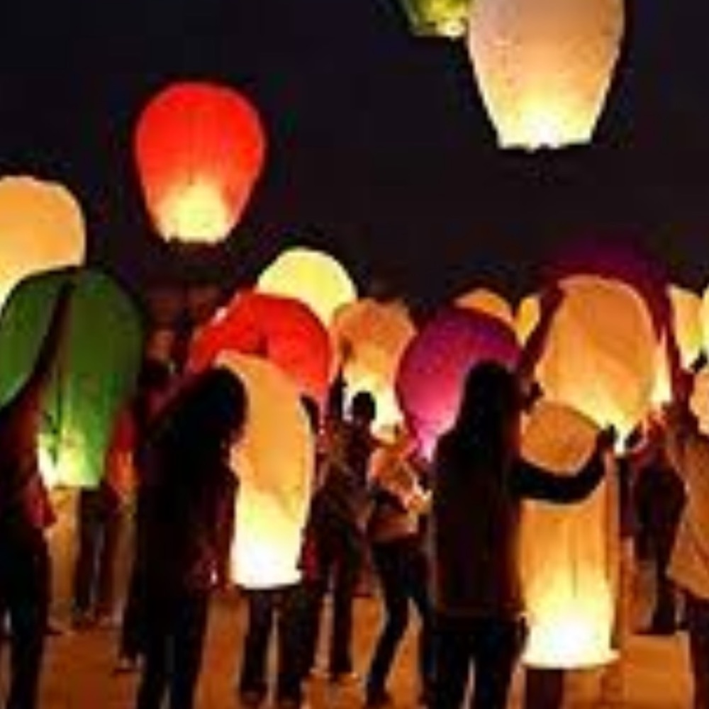 NOT FOR SALE-CHINESE SKY LANTERNS- Wishing Light, Air Balloon, 8 Pieces